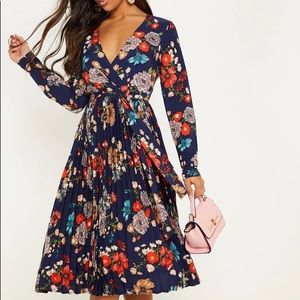 Pretty little things navy floral dress